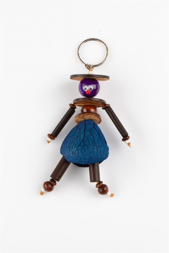 Mangis Anahtarlik Yerli Kadın Figürü Mavi ürün görseli