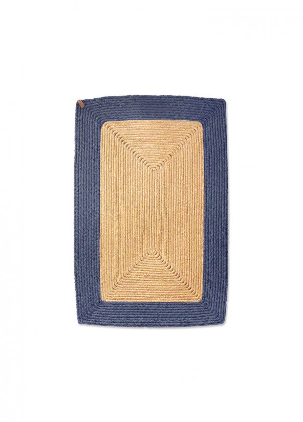 The Mia SPT0044 Jutte Dikdörtgen Halı Bambu Lacivert 60x90 Cm - 2