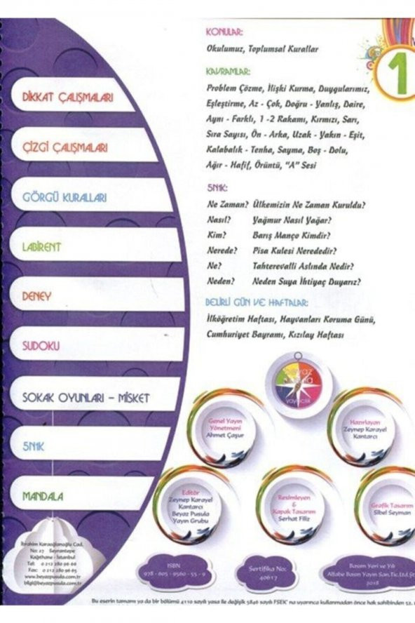 Macera Sokağı Eğitim Seti 5+ - 2