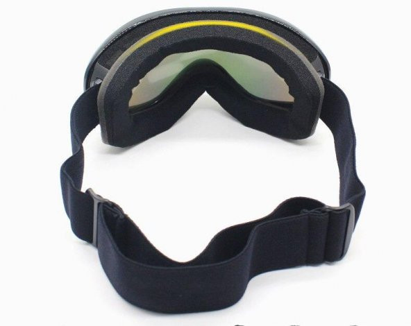 Çift Katman Anti-Sis Siyah Lens UV Snowboard Kayak Gözlüğü - 3
