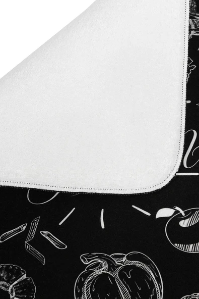 Bulaşık Kurutma Matı 42x50 Cm Pedi Kurulama Bezi Örtüsü Mf-072 - Resim 3