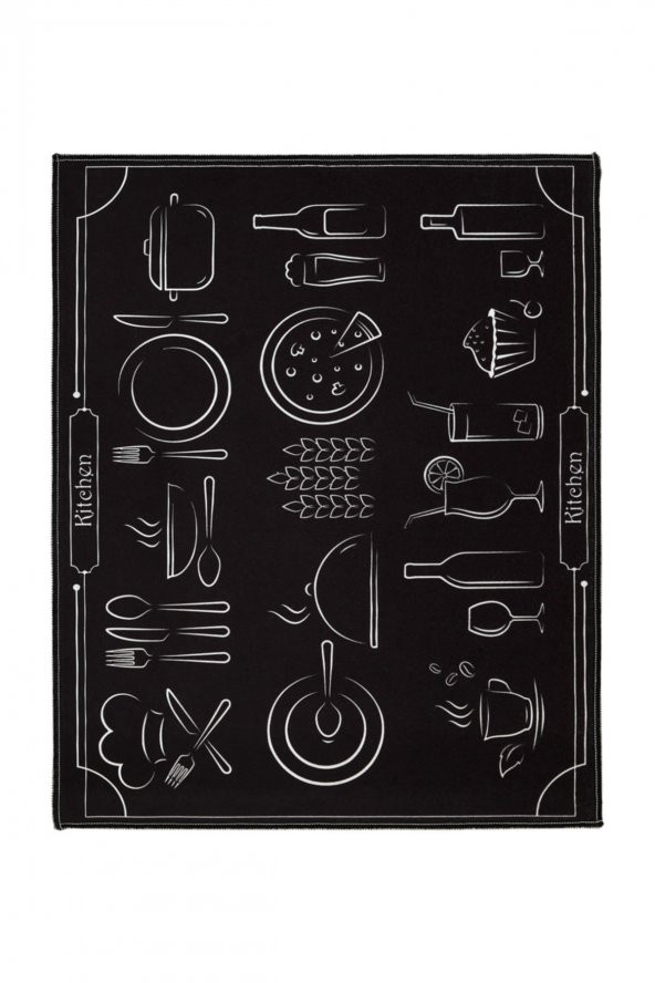 MF-060 Baskılı Bulaşık Kurutma Matı 46X36 cm - 3