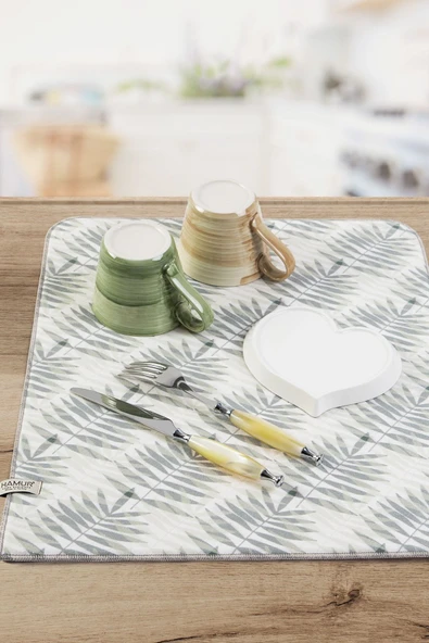 Bulaşık Kurutma Matı 42x50 Cm Pedi Kurulama Bezi Örtüsü Mf-075 ürün görseli 1