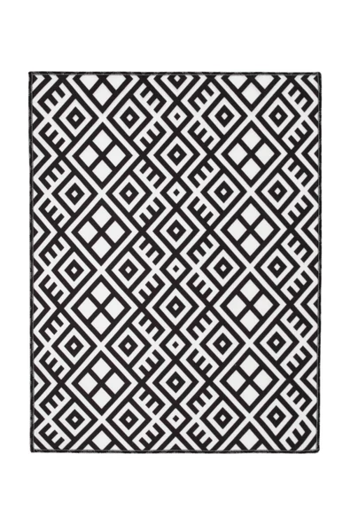 Baskılı Bulaşık Kurutma Matı 46x36 Cm Kurulama Bezi Örtüsü Mf-057 Siyah - 3