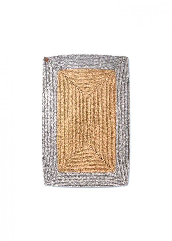 The Mia SPT0043 Jutte Dikdörtgen Halı Bambu Gri 60x90 Cm - 2