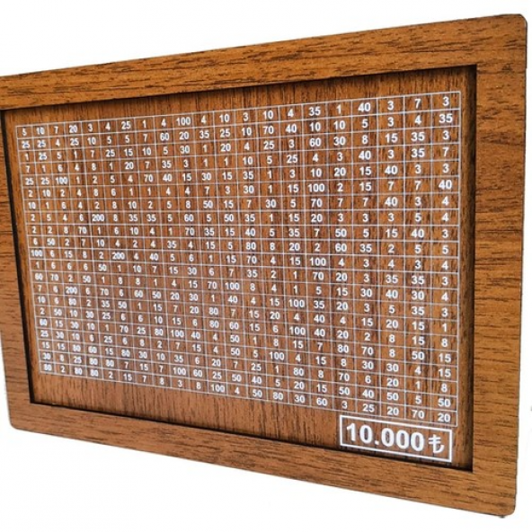 Ahşap 10.000 TL Hedefli Kumbara & Parabox - 1