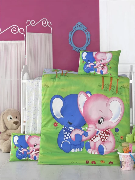 Komfort Home Bebek Uyku Seti %100 Pamuk (Yorgan ve +2 Yastıklı)