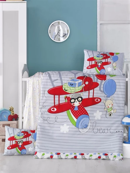 Komfort Home Bebek Uyku Seti %100 Pamuk (Yorgan ve +2 Yastıklı)