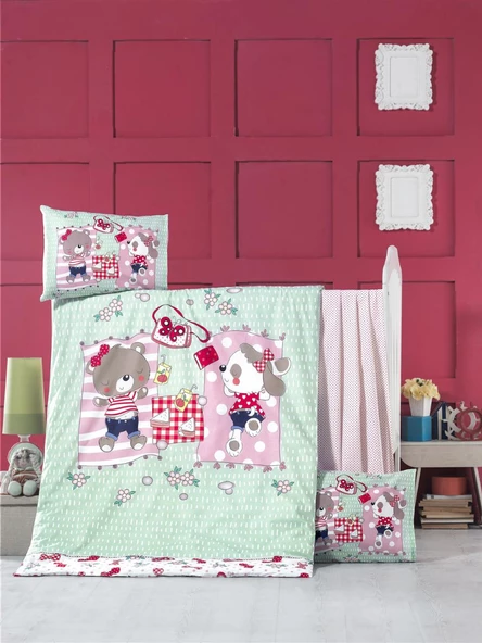 Komfort Home Bebek Uyku Seti %100 Pamuk (Yorgan ve +2 Yastıklı)