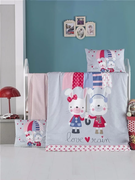 Komfort Home Bebek Uyku Seti %100 Pamuk (Yorgan ve +2 Yastıklı)