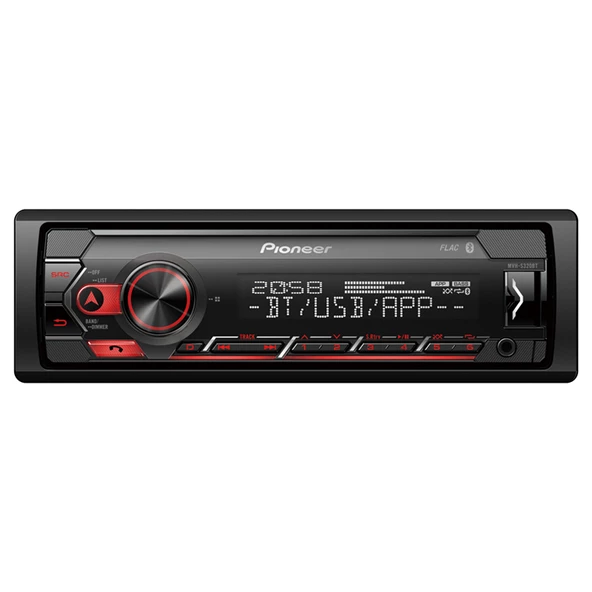 PIONEER MVH-S320BT USB/FM/AUX/MP3 BLUETOOTHLU MEKANİKSİZ OTO TEYP 4X50 WATT