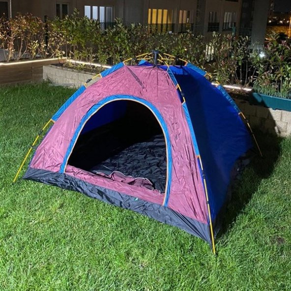 BUFFER® Otomatik Kurulumlu Kamp Çadırı 4-5 Kişilik (200x200) - 5
