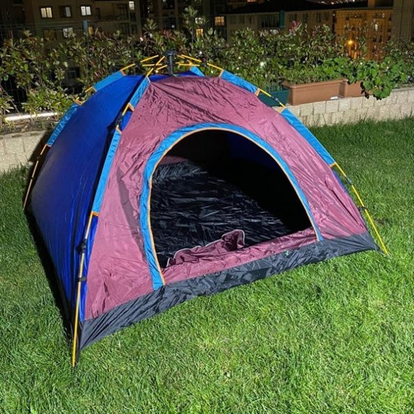 BUFFER® Otomatik Kurulumlu Kamp Çadırı 4-5 Kişilik (200x200) - 1