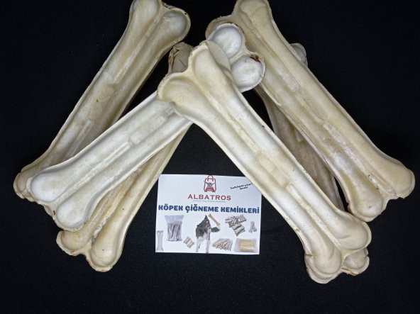 21 Cm 1 Kilo/1 Kg/6 Adet Büyük Mega 150-180 gr Köpek Çiğneme Kemiği ,Diş Temizleme