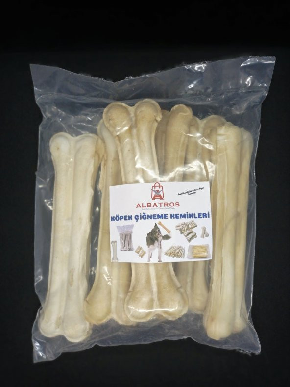 22 Cm 10 Adet Büyük Mega 150-180 gr Köpek Çiğneme Kemiği ,Diş ve Ağız Temizleme,Pres Kemik - 3