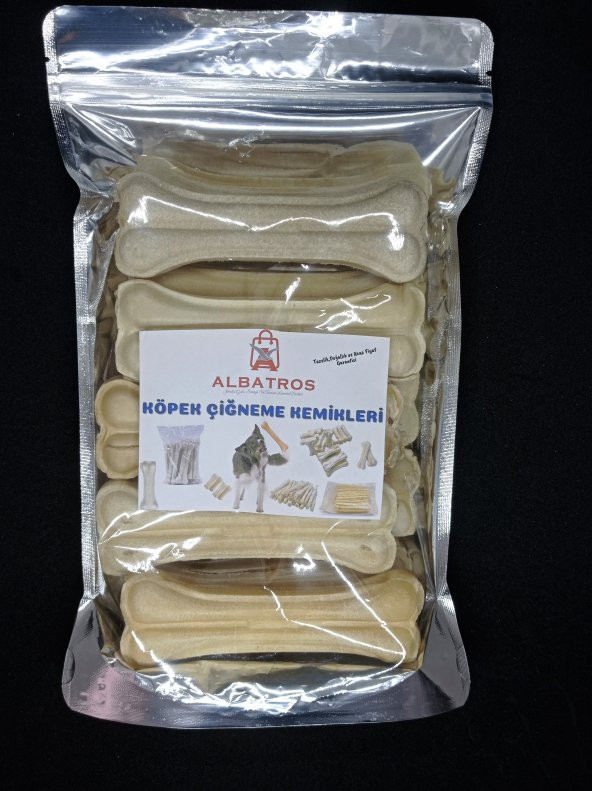 12 Cm 10 Adet 50-60gr Köpek Çiğneme Kemiği ,Diş ve Ağız Temizleme,Oyun Kemiği,Pres Kemik
