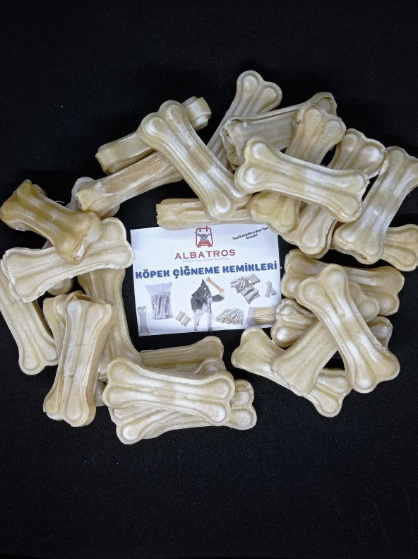 7 Cmlik 1 Kilo/1 kg/ 35 Adet 20-30grlık Köpek Çiğneme Kemiği ,Diş Temizleme - 2
