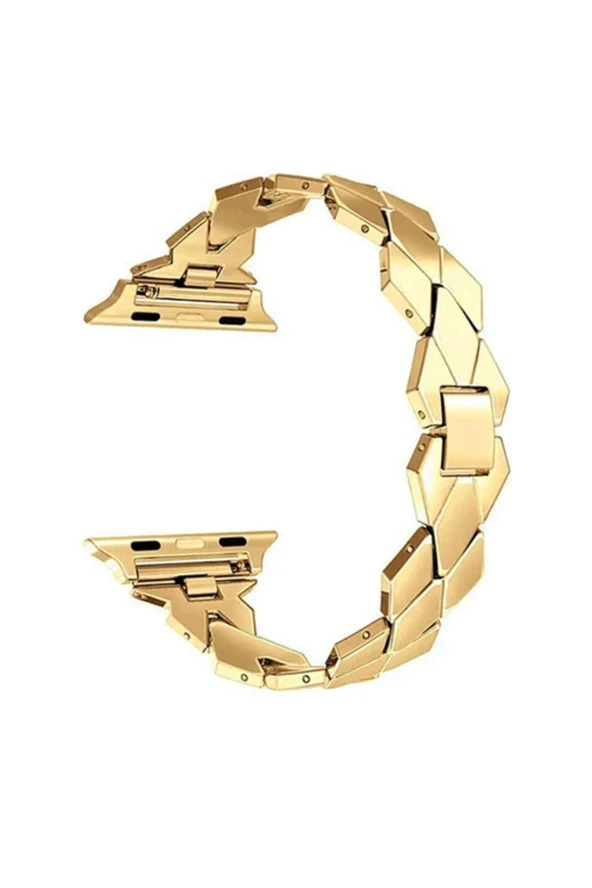 Apple Watch 1-2-3-4-5-6-7-8-9se 42-44-45-47-49 Mm Uyumlu Metal Hasır Kordon