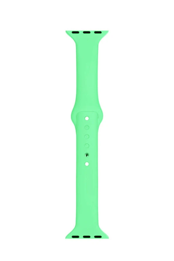 Apple Watch Seri 1 2 3 Için 38 Mm Slim Silikon Kordon Kayış Marine Green