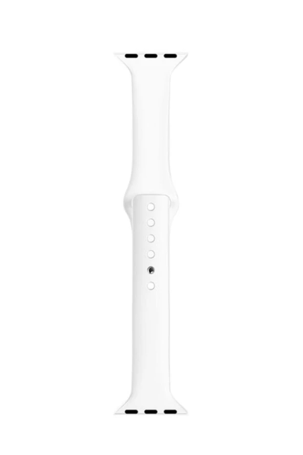 Apple Watch Seri 1 2 3 Için 42 Mm Slim Silikon Kordon Beyaz