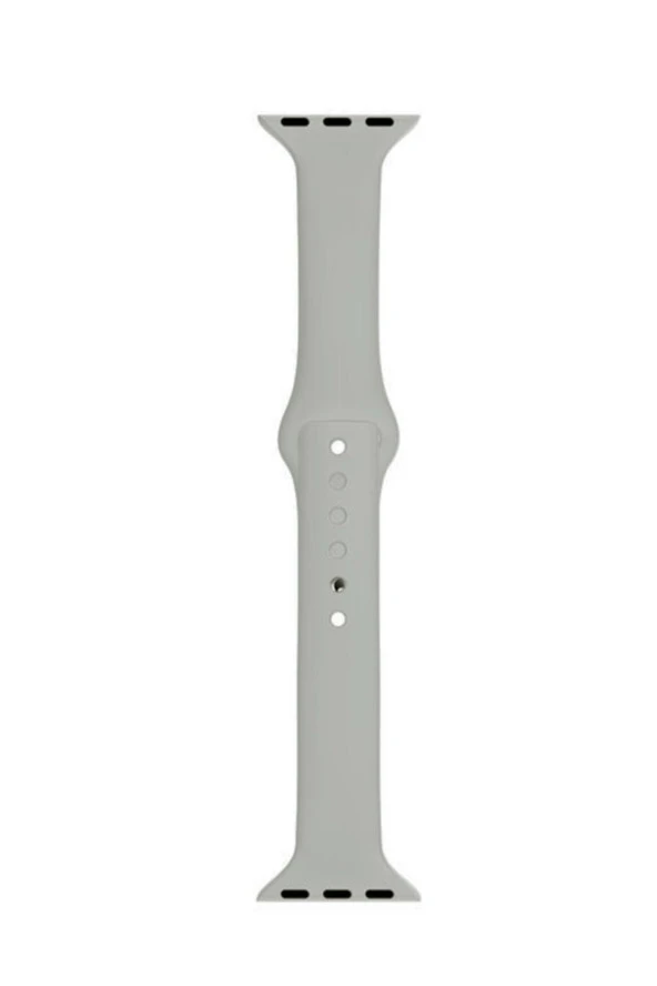 Apple Watch Seri 4 5 6 Için 44 Mm Slim Silikon Kordon Gri