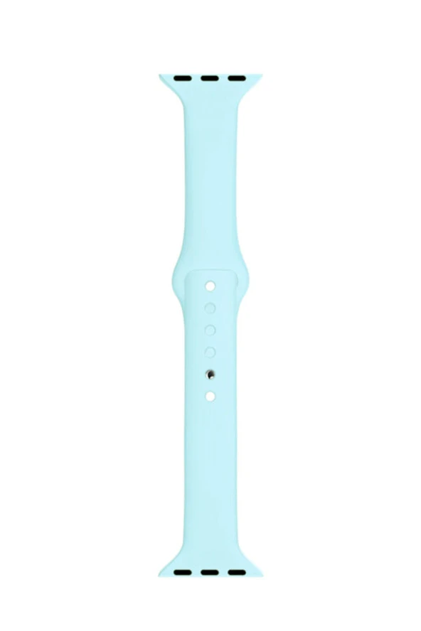 Apple Watch Seri 4 5 6 Için 44 Mm Slim Silikon Kordon Sky Blue