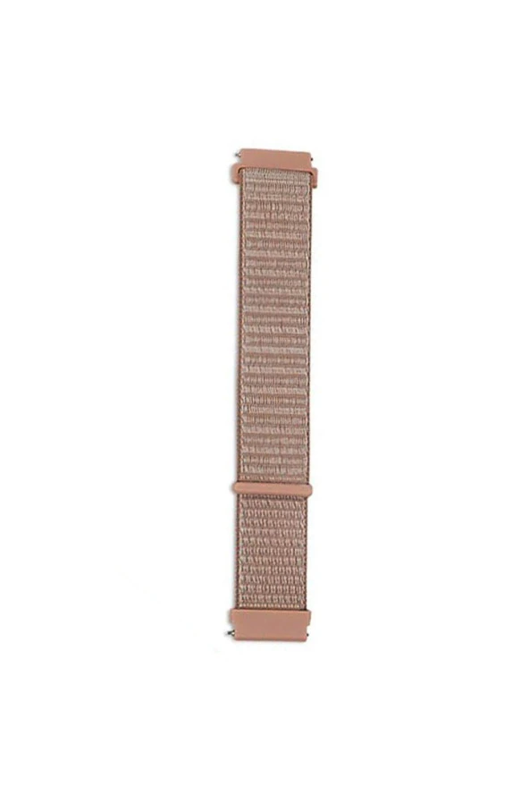 Samsung Galaxy Watch 4 Classic 42 Mm R880 Için Dokuma Kordon Rose Pink