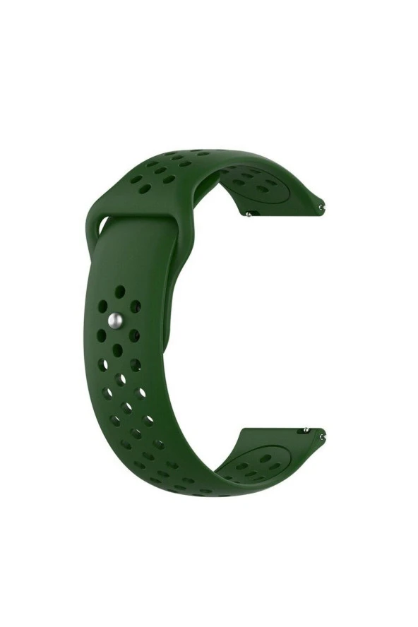 Samsung Galaxy Watch 4 Classic 42 Mm R880 Için Delikli Pimli Kordon Yeşil