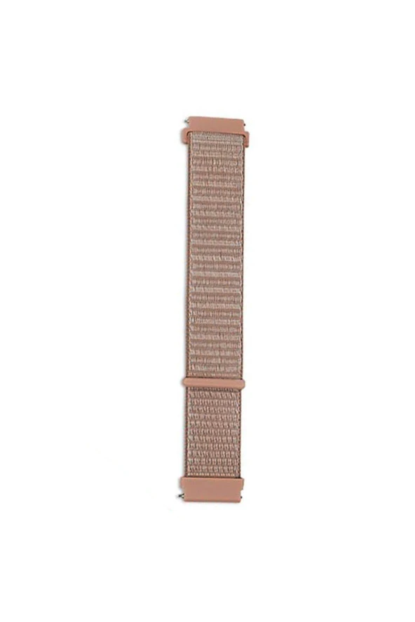 Samsung Galaxy Watch 4 Classic 46 Mm R890 Için Dokuma Kordon Rose Pink