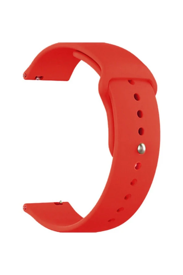 Samsung Galaxy Watch 4 Classic 46 Mm R890 Için Spor Silikon Kordon Kırmızı