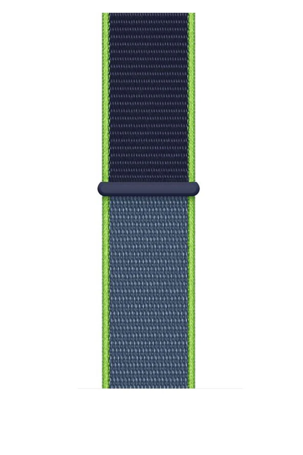 Samsung Galaxy Watch 4 Classic 46 Mm R890 Için Dokuma Kordon Neon Yeşil