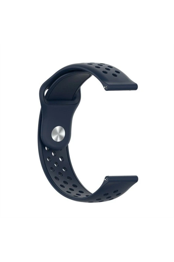 Samsung Galaxy Watch 4 40 Mm R860 Için Delikli Pimli Kordon Lacivert