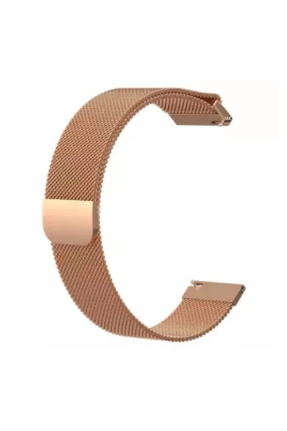 Fitbit Versa 2 Fb507 Uyumlu Metal Milanese Kordon Rose Gold