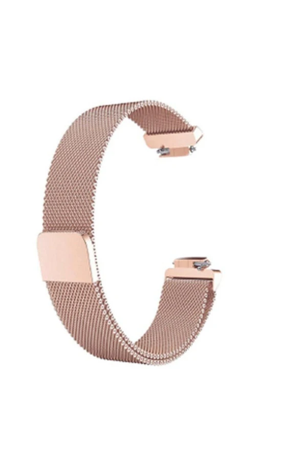 Fitbit Inspire - Inspire Hr Için Metal Milanese Kordon Rose Gold ürün görseli 1