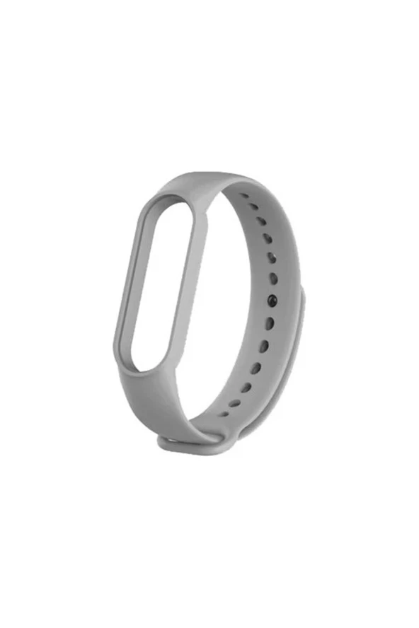 Amazfit Band 5-6 Için Silikon Kordon Gri