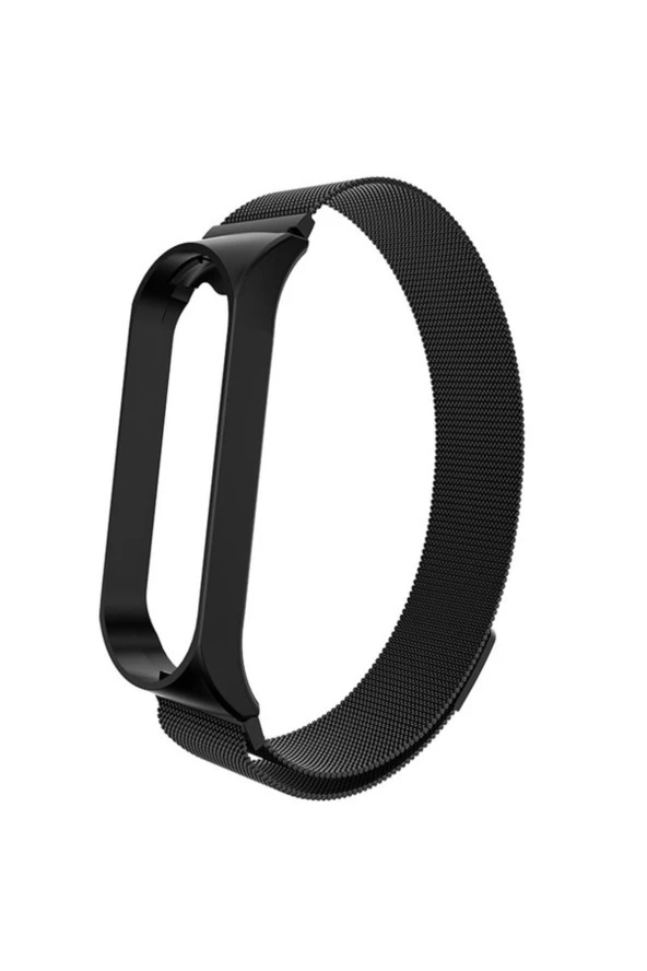 Mi Band 5-6 Için Metal Milanese Kordon Siyah