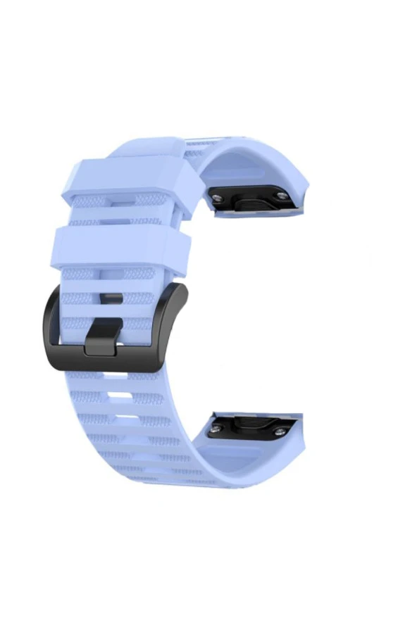 Garmin Fenix 3 Sapphire Için Quick Fit Özellikli Silikon Kordon Kayış Açık Mor
