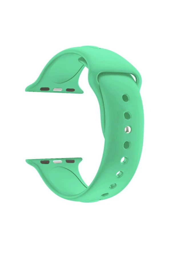 Apple Watch Seri 1 2 3 Için 38 Mm Small Beden(s/m Size) Silikon Kordon Marine Green