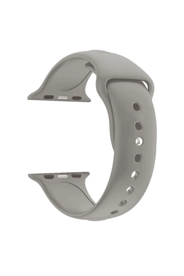 Apple Watch Se Için 40 Mm Small Beden(s/m Size) Silikon Kordon(54 Renk) Taş Rengi