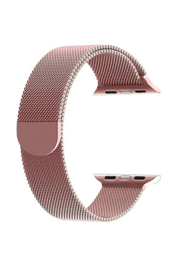 Apple Watch Seri 1 2 3 42 Mm Için Metal Milanese Kordon Rose