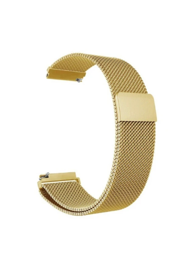 Honor Watch Gs Pro Için Metal Mıknatıslı Milanese Kordon Gold