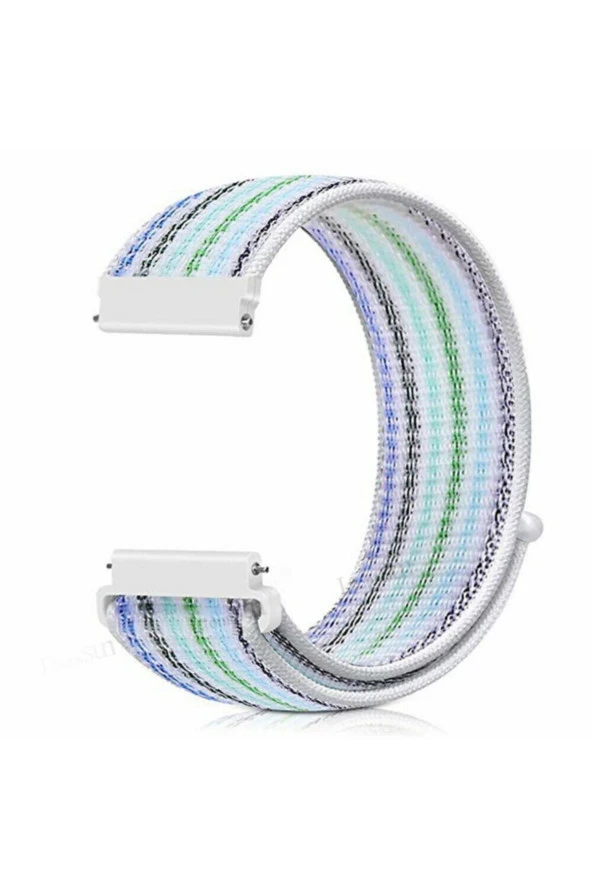 Honor Watch Gs Pro Için Dokuma Kordon Mavi Gökkuşağı