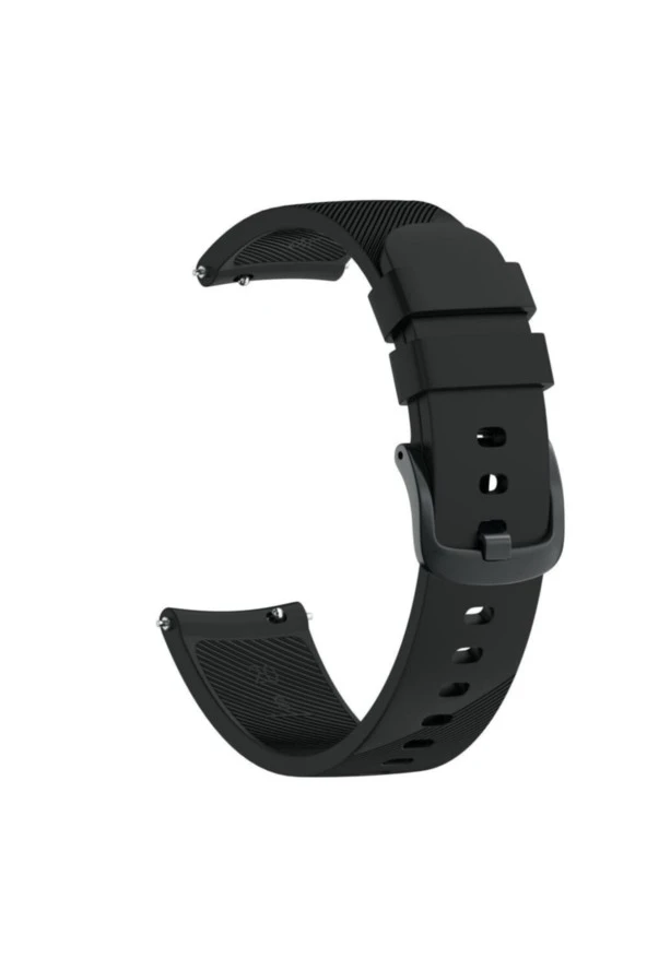Amazfit Health WatchBip 2 Için Silikon Siyah Kordon