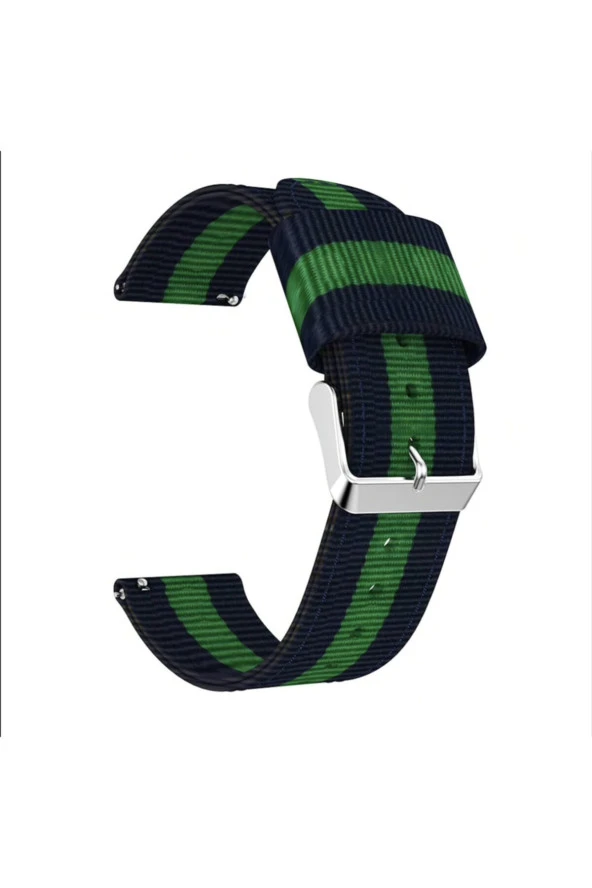 Amazfit Gtr 47 Mm Lite Için Pantheon Şeritli Kordon Lacivert Yeşil ürün görseli 1