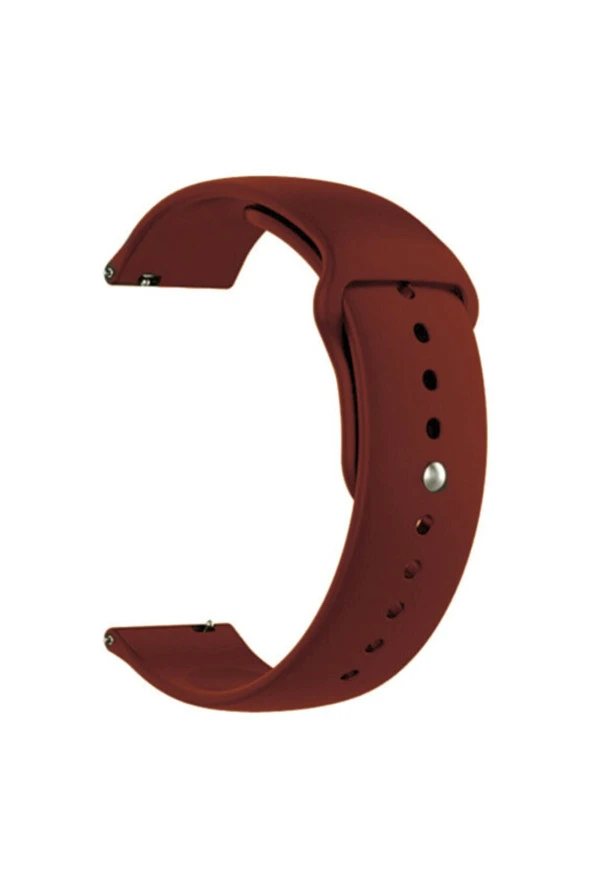 Amazfit Gtr 2e Için Silikon Kordon Kayış Bordo