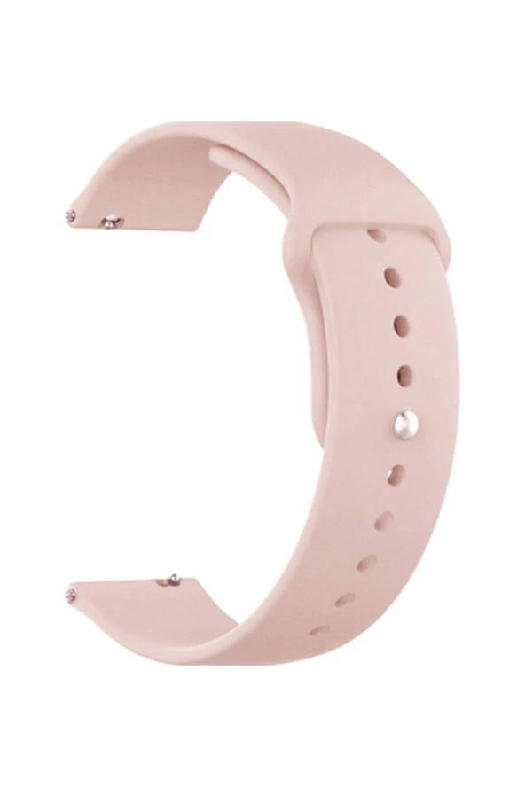 Amazfit Gts 2e Için Silikon Kordon Kayış Kum Pembe