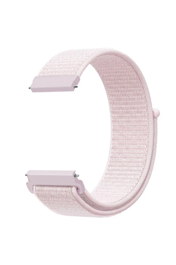 Amazfit Pace 2 Stratos Için Dokuma Kordon Pearl Pink