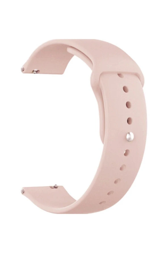 Amazfit Pace Için Uyumlu Silikon Kordon Kayış Kum Pembe