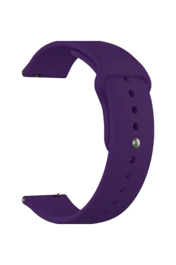 Garmin Vivoactive 4 Için Silikon Kordon Kayış Mor