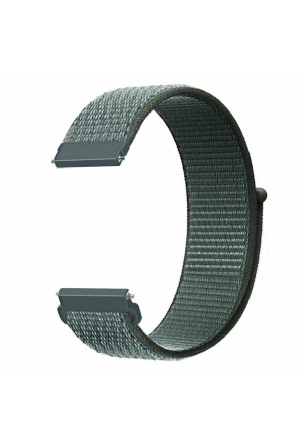 Amazfit Gts 2 Ile Uyumlu Dokuma Kordon Fırtına Grisi